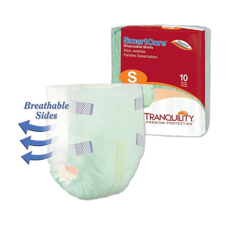 TRANQUILITY Tranquility SmartCore Incontinence Brief S Breathable, Maximum, PK 10 2311